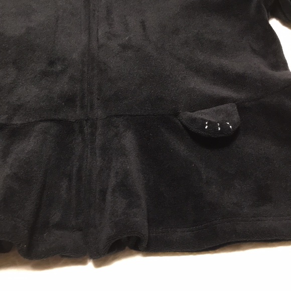 2T (2/$20) Black Cat Velour Hoodie by Gap - Picture 8 of 16